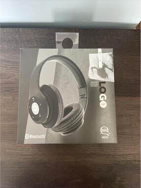 LOGO iJoy Over Ear (Matte Black) Foldable,Premium Wireless Headset Open Box
